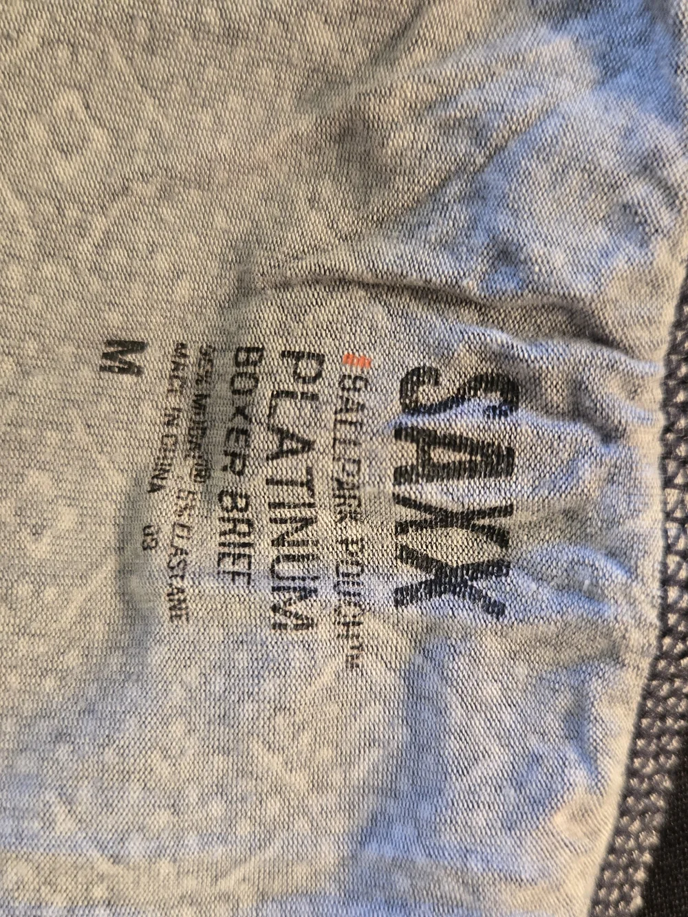 Saxx Men's Boxer Briefs in Black and Gray Geometric Print Medium